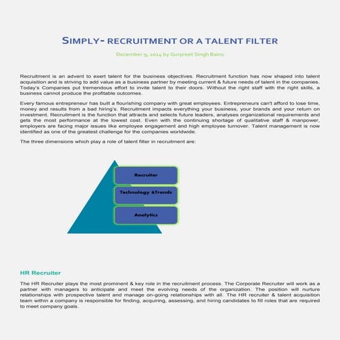 Simply recruitment or-a_talent_filter