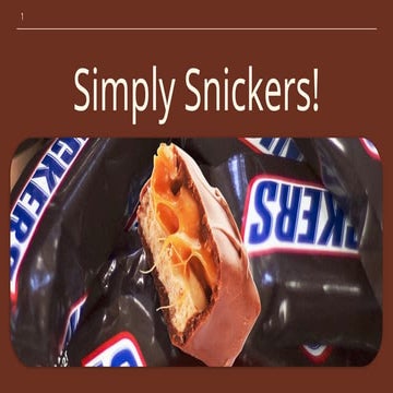 The Comprehensive History, Ingredients, and Supply Chain of Snickers | PPTX