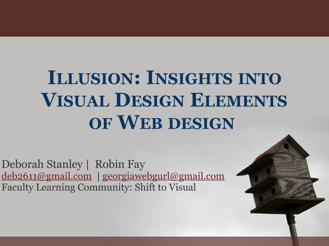 Illusion Insights Into Visual Design Elements