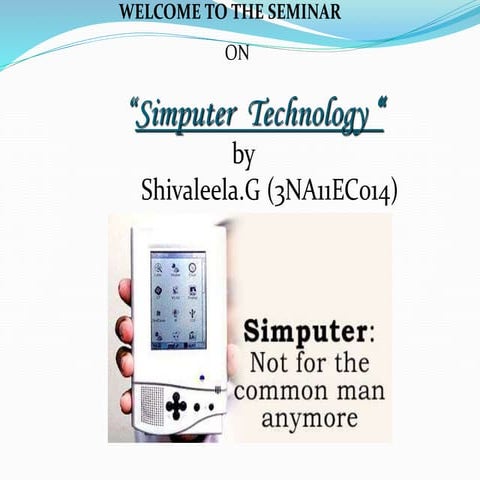 Simputer technology ppt