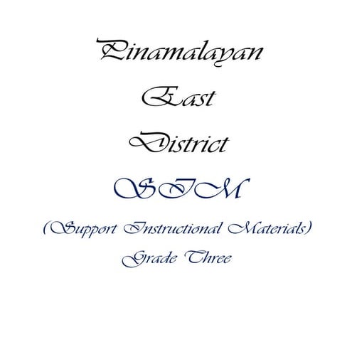 Support Instructional Materials (SIM) for teaching science