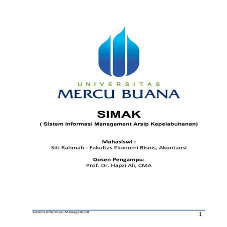 Implementasi Sistem Informasi Manajemen | PPTX