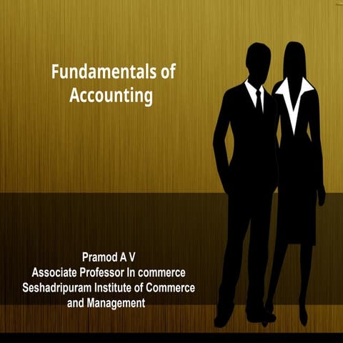 MBA PRESENTATION  on Accountancy bridge course