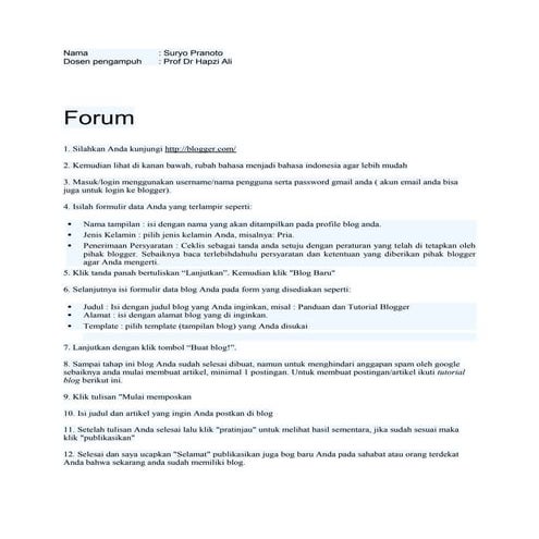 Sim, suryo pranoto, prof. dr hapzi ali, mm, cma, opsi membuat blog atau database dg. ms. access, universitas mercubuana, 2017