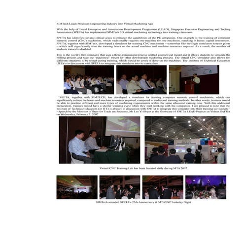 Simtech leads precision engineering into virtual machining age