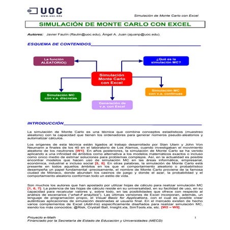 Simulación Monte Carlo con Excel