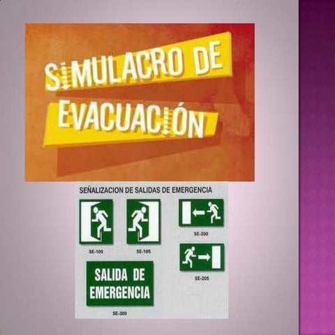 Simulacro de evacuación administración de la salud