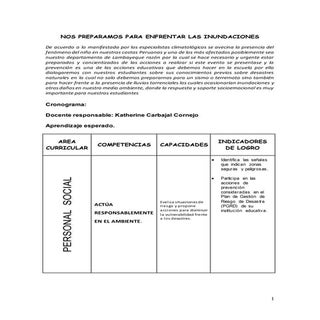 sesión de aprendizaje sobre : Simul...