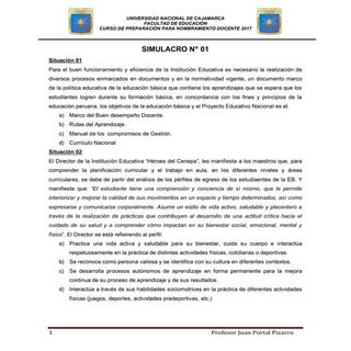 Simulacro de examen para nombramien...