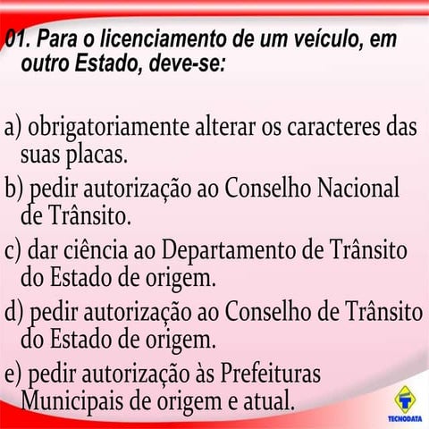 O Simulado para fazer exame teórico do Detran 2017