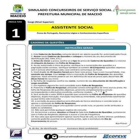 Simulado da Prefeitura de Maceió