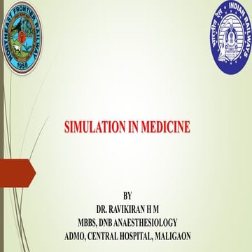 Simulation in anesthesia and medicine. pptx