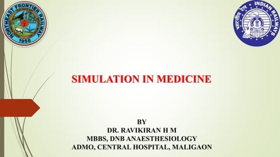 Simulation in anesthesia and medicine. pptx