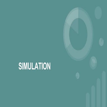 Simulation technique in OR | PPT