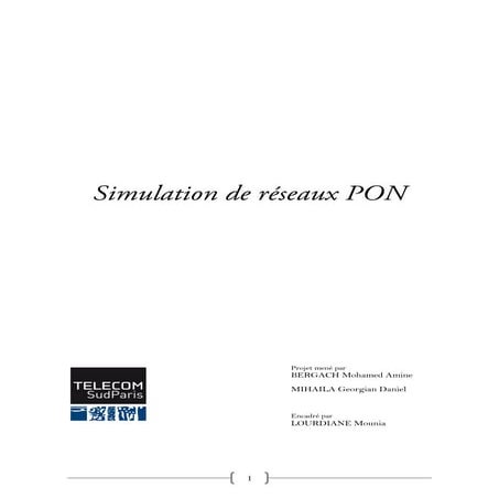 Simulation de réseaux pon
