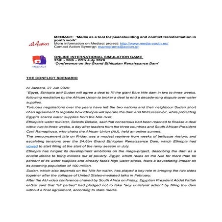 Simulation Mediact: Conflict Scenario