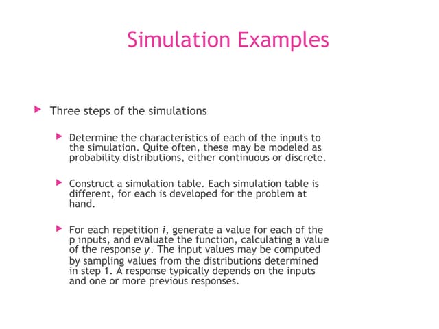 Simulation & Modeling - Smilulation...