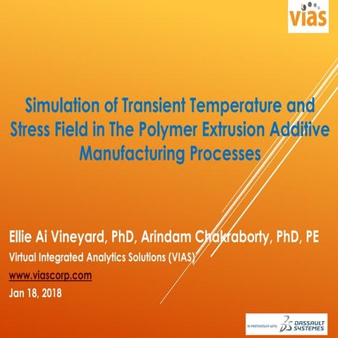 Simulation of transient temperature and stress field in the polymer extrusion...