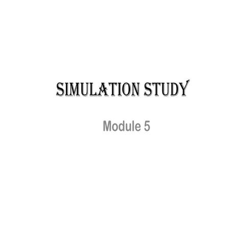 Simulation Study its application and mathematical module pptx | PPT
