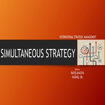 Simultaneous strategy | PPTX