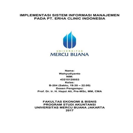 Sim, wahyudiyanto, hapzi ali, implementasi sistem informasi pada pt. erha cli...