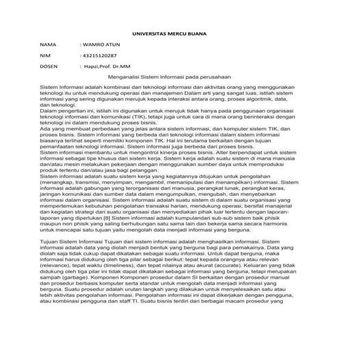 Sim, wamro atun, hapzi prof,analisa sistem informasi dan aplikasi database.un...