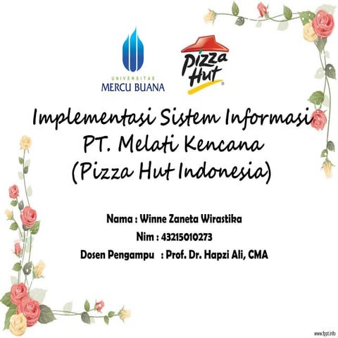 SIM, Winne Zaneta Wirastika, Hapzi Ali, Tugas UTS PPT, Implementasi Sistem Informasi, Universitas Mercu Buana, 2017