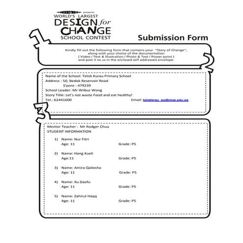 Sin eng-0056 - dont waste food (form)