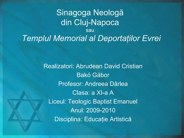 Sinagoga Neologa din Cluj-Napoca