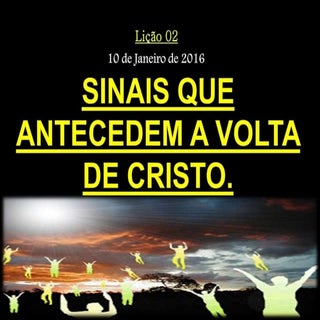 Sinais que antecedem a volta de cri...