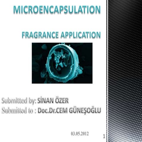 MICROENCAPSULATION FRAGRANCE APP.
