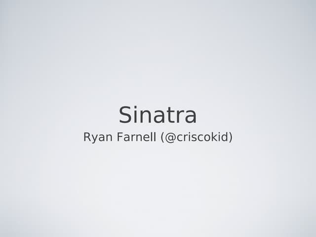 Sinatra