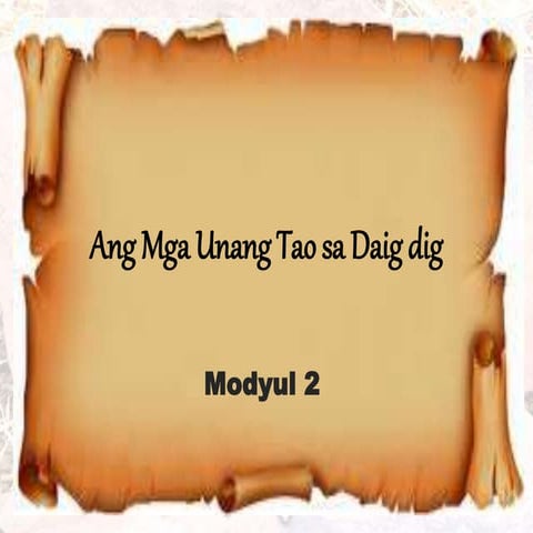 Ebolusyong ng mga Sinaunang Tao