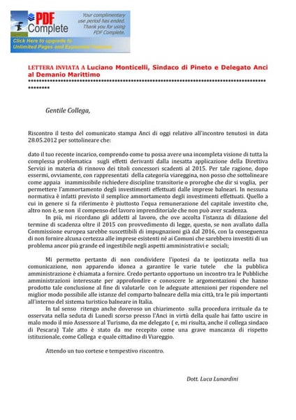 Comunicazione trasformazione societaria 23,12,11