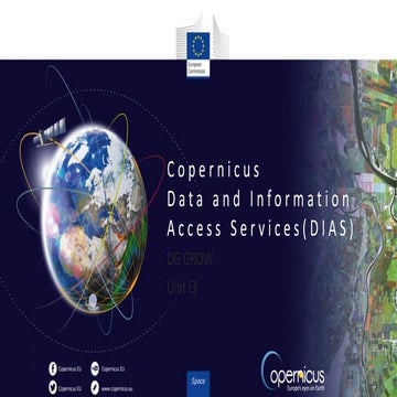 SC7 Workshop 3: Copernicus Data and Information Access Services (DIAS)