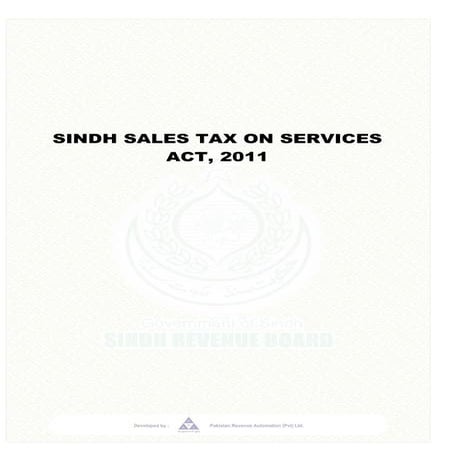 SINDH SALES TAX ON SERVICES ACT 2011.pdf