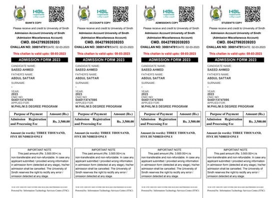 Bank challan | PDF