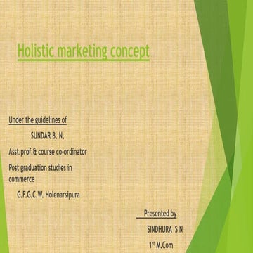 Holistic marketing concept 
