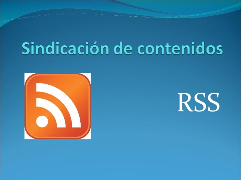 Sindicación de contenidos...