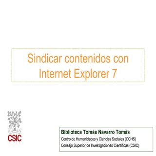 Sindicacion Ie7