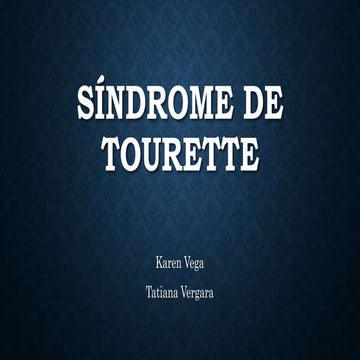 Síndrome de Tourette