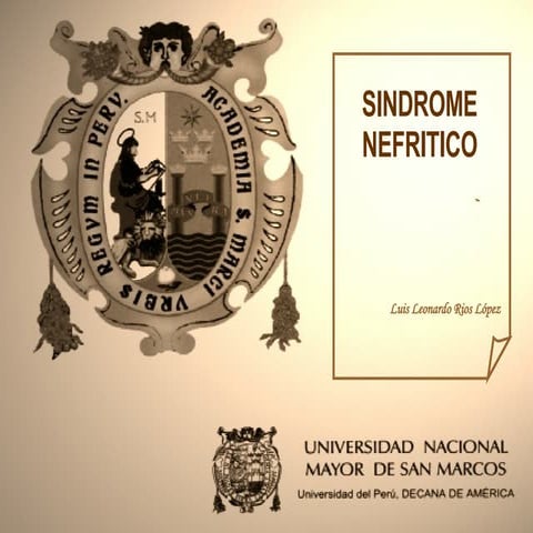 Sindrome Nefritico