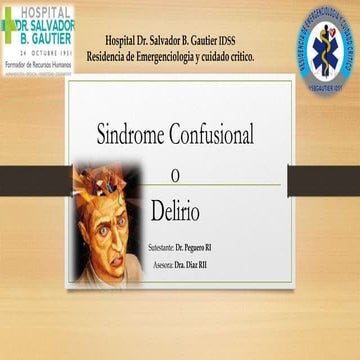 Sindrome confusional | PPTX