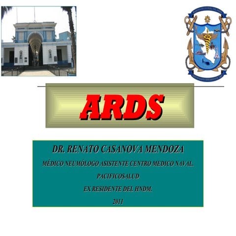 SINDROME DE DISTRES RESPIRATORIO DEL ADULTO. DR CASANOVA