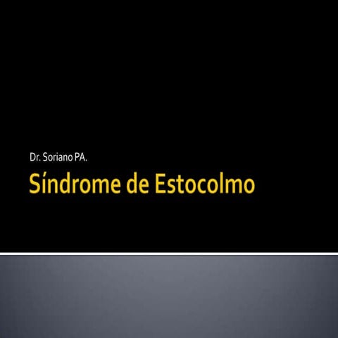 Sindrome de estocolmo