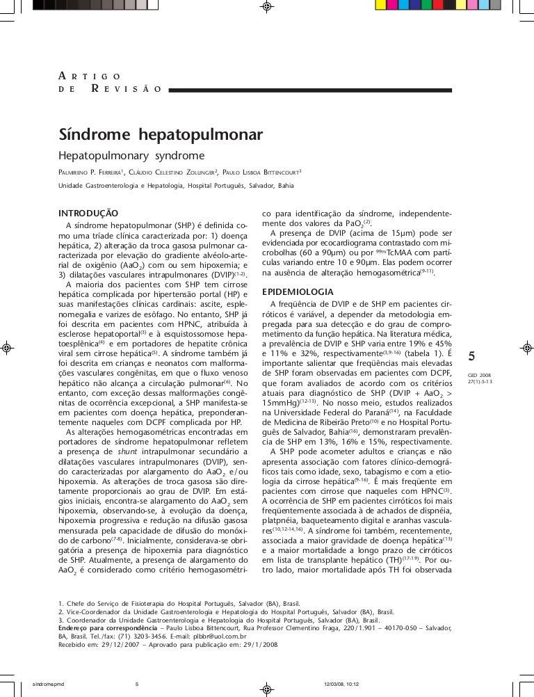 Sindrome hepatopulmonar