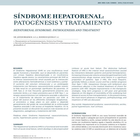 Sindrome hepato renal en español excelente