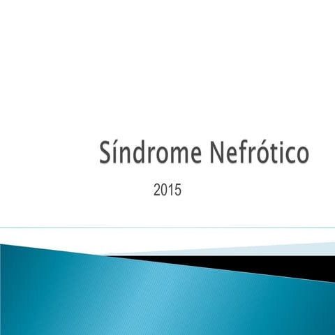 Sindrome nefrotico 2015 