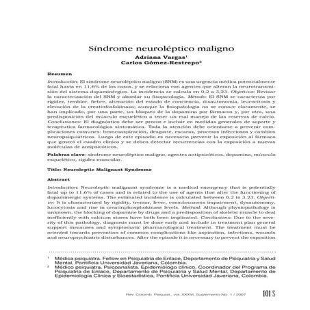 Sindrome neuroleptico maligno