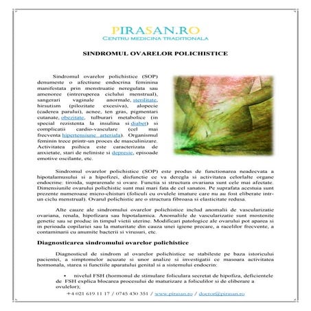 Sindromul ovarelor polichistice